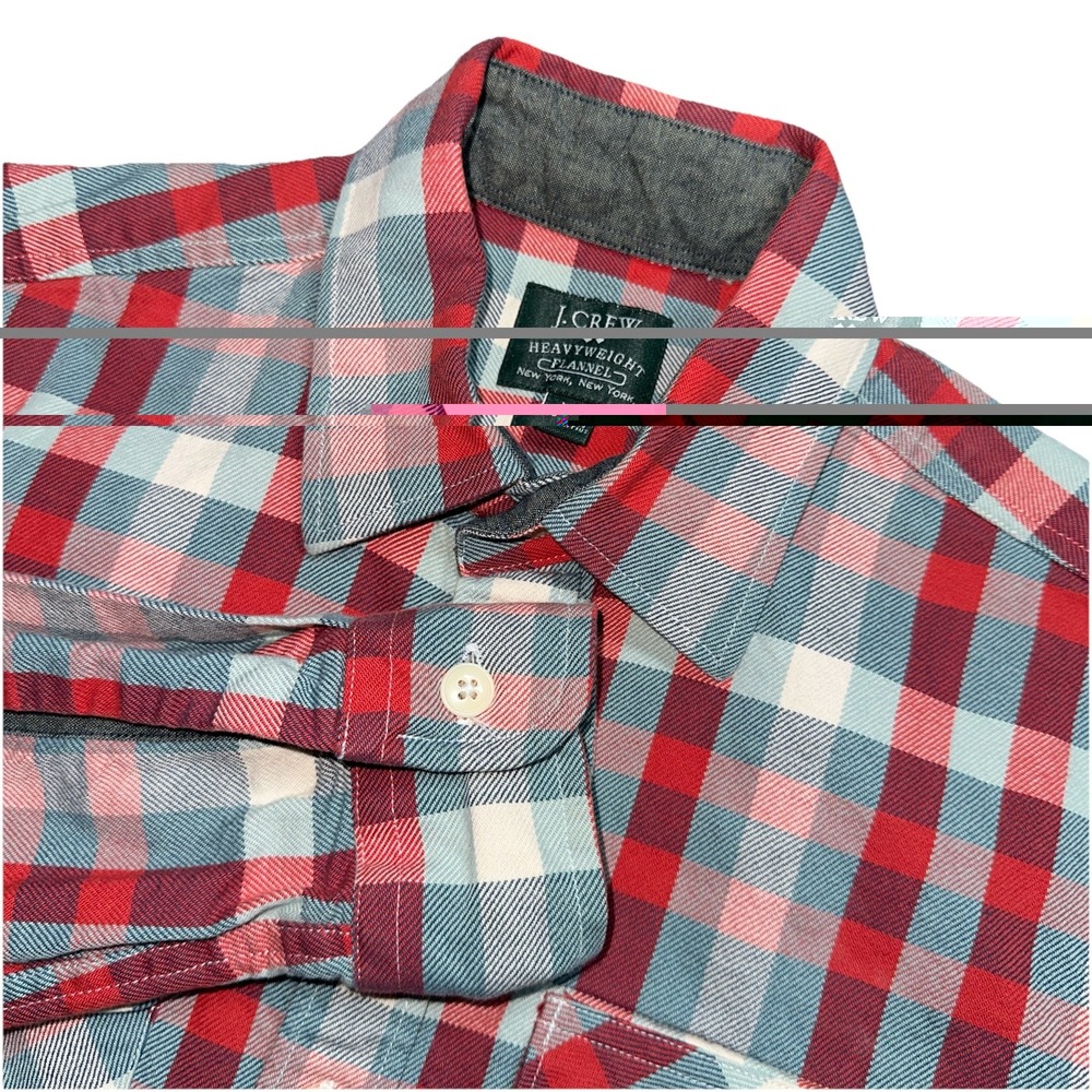 J Crew Shirt Men XS Plaid Flannel Lot Of 2 Long Sleeve Button Up